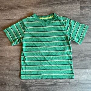 Cherokee The Ultimate Tee Toddler Boy Green Blue Stripe Cotton Short Sleeve S